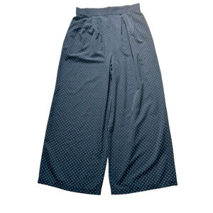 Vintage 90’s Two Roads Black & White Polka Dot Pants Size 15-17 Super Wide Leg